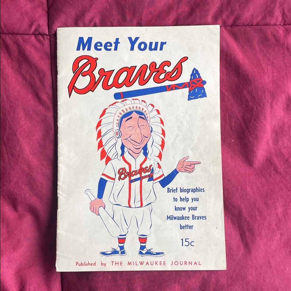 Meet Your Braves Vintage Booklet 1953